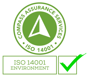 ISO 14001 Environmental Management — Certified by Compass Assurance Services